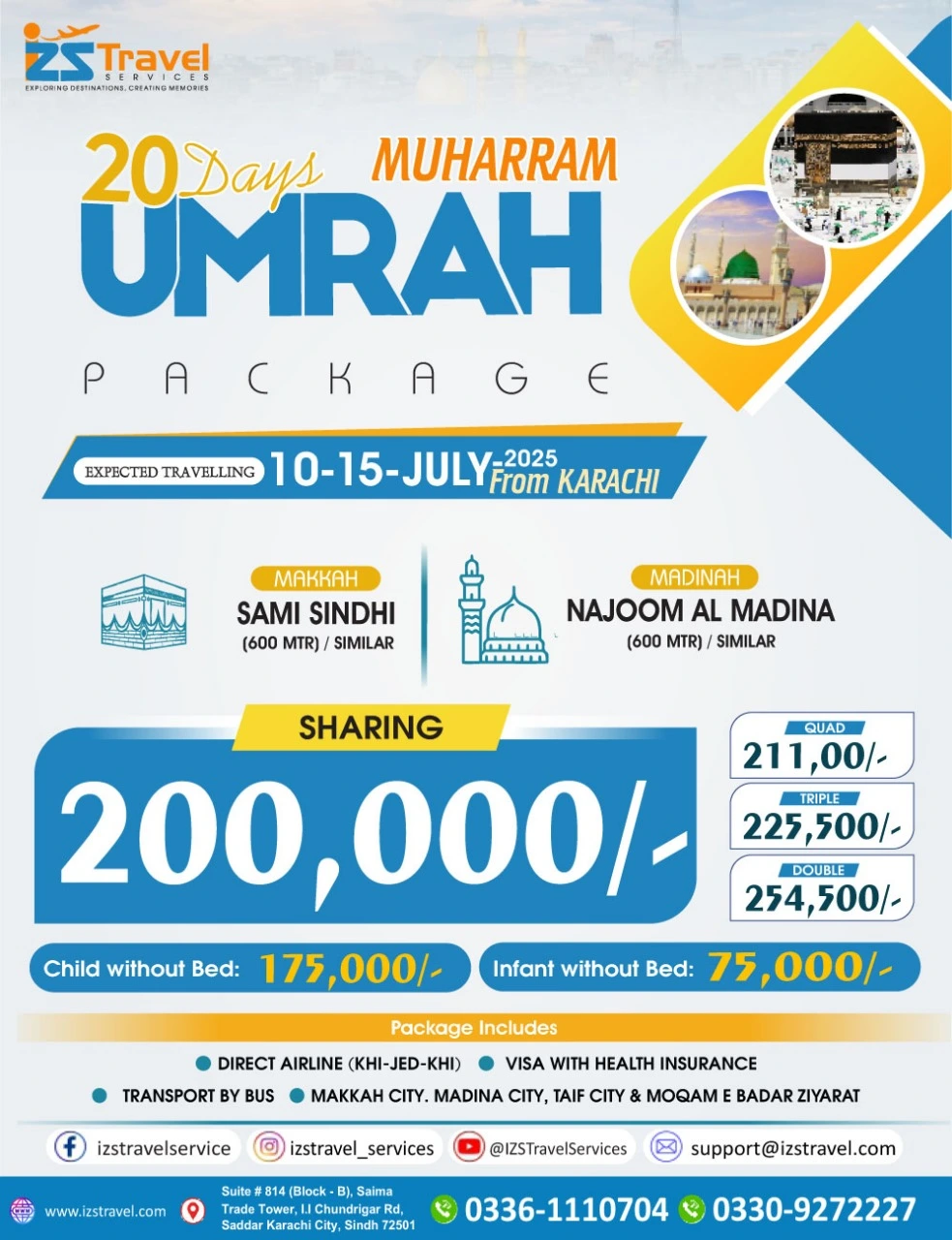 20 DAYS MUHARRAM UMRAH (PACKAGE D)