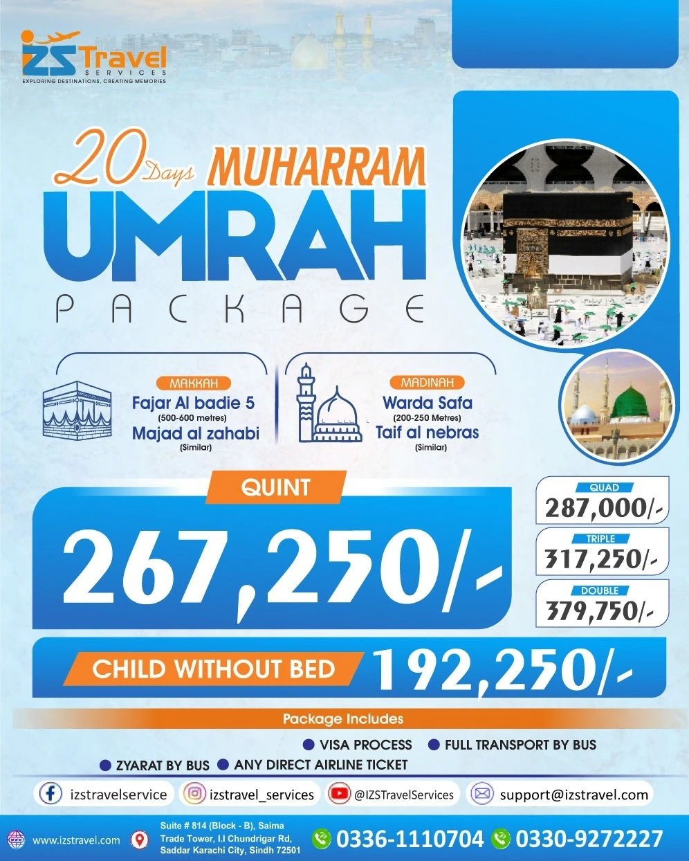 20 Days Umrah Package