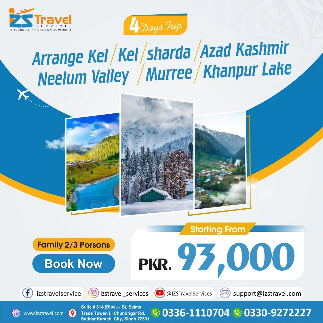 Arrrange 4 Days Tour Package