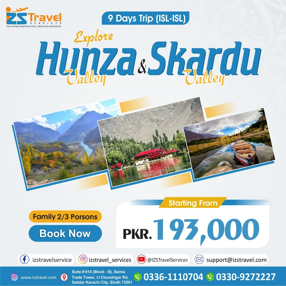 Hunza Valley & Skardu Valley 9 Days Package