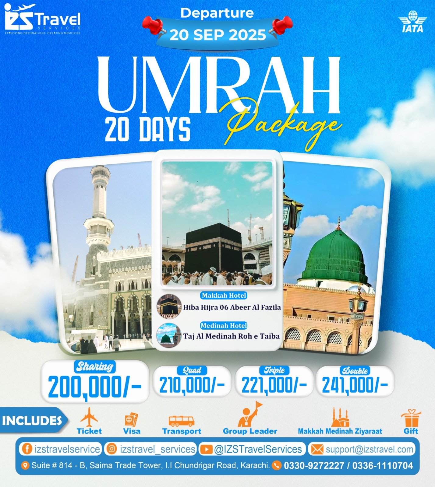 20 Days Diamond Umrah Package