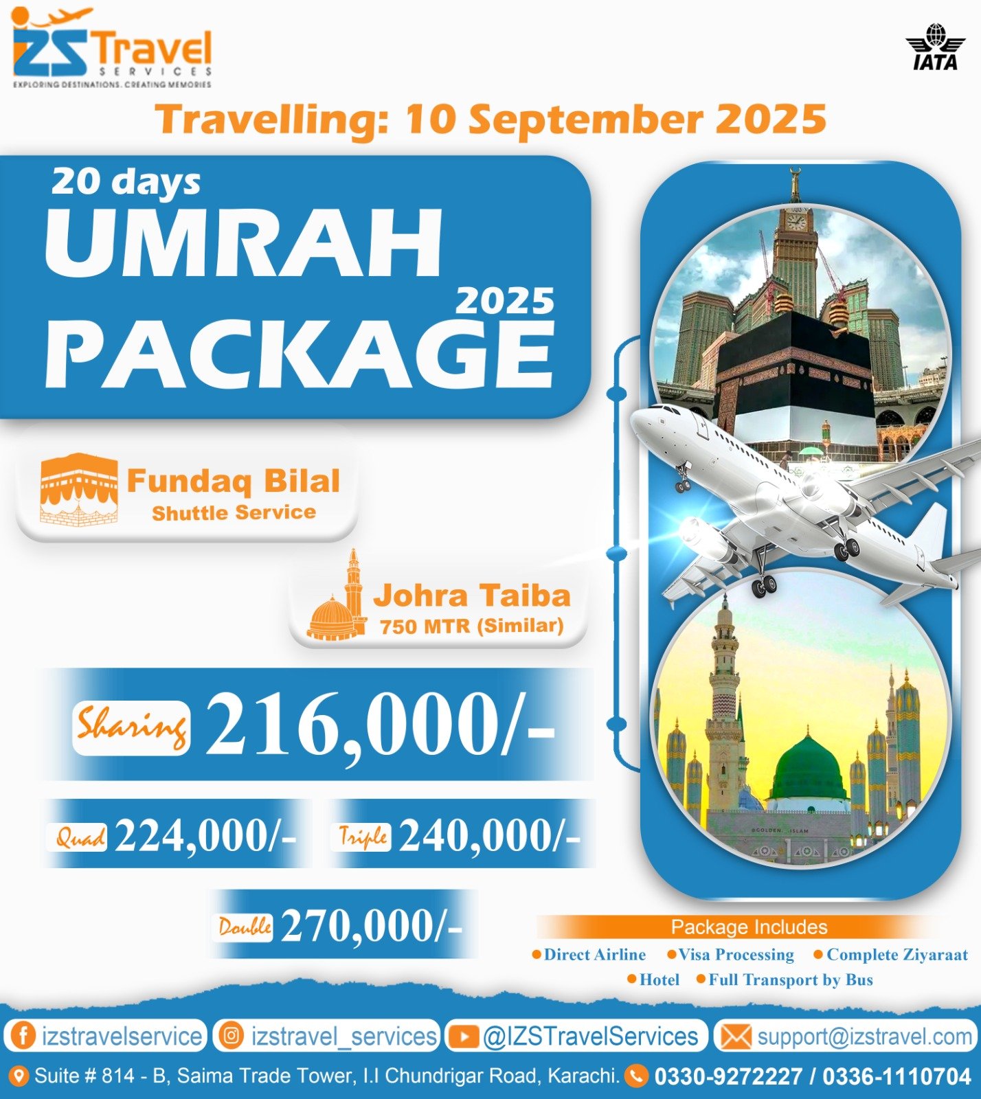 20 Days Economy Umrah Package