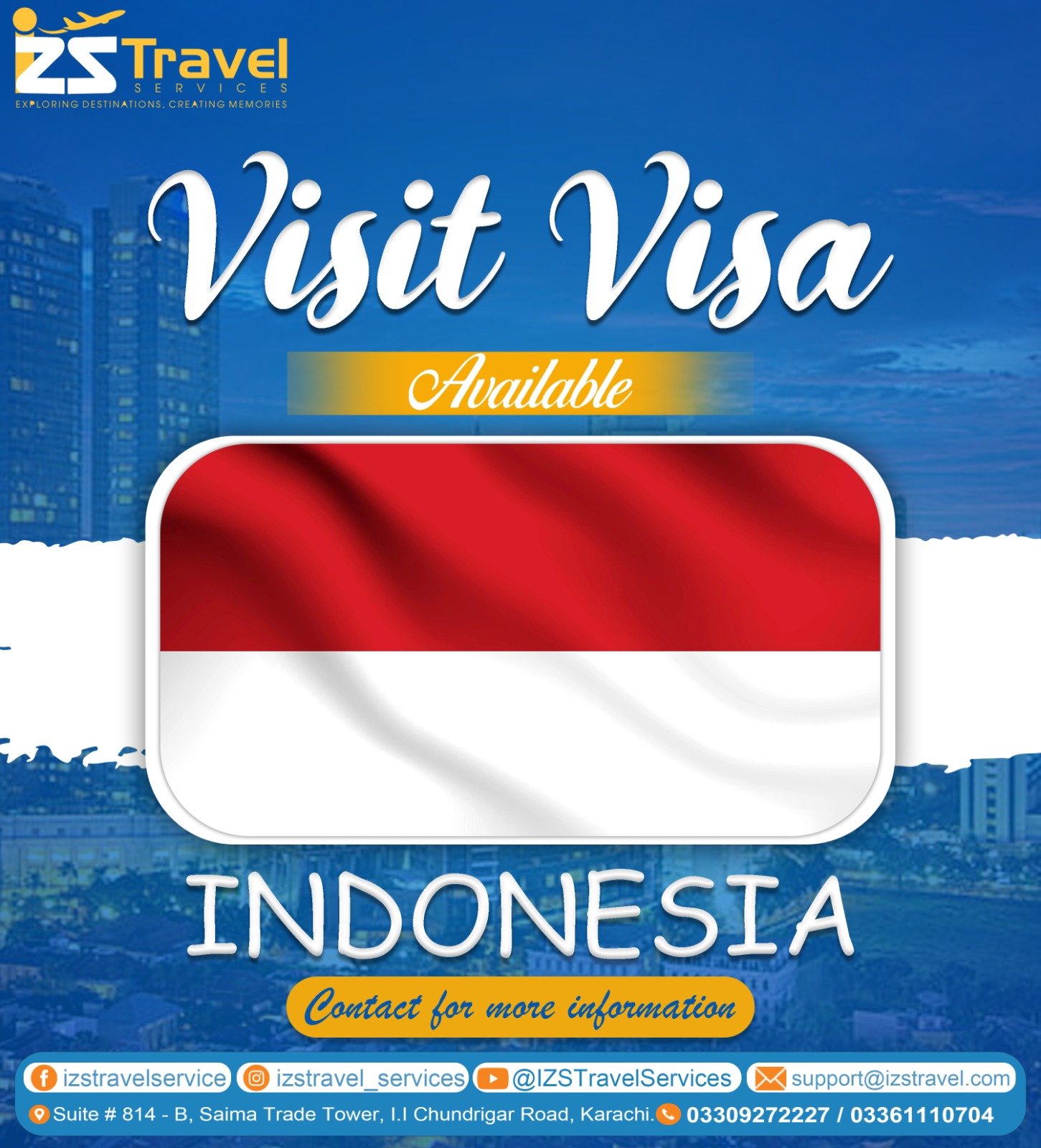 Indonesia One Month Visit E-Visa