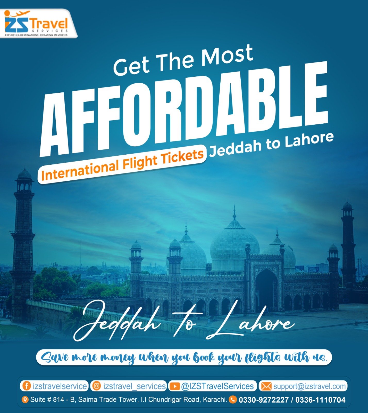 Jeddah to Lahore One-Way Ticket