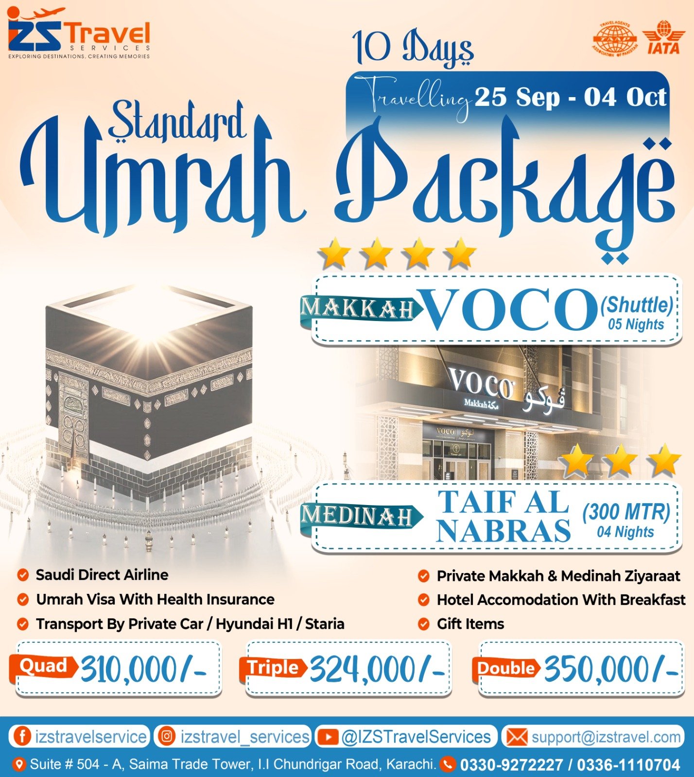 10 Days Standard Umrah package