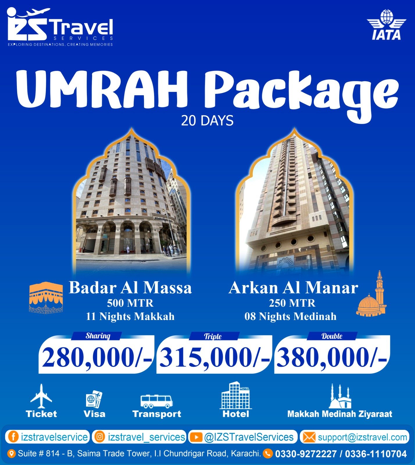 20 Days September Umrah Package
