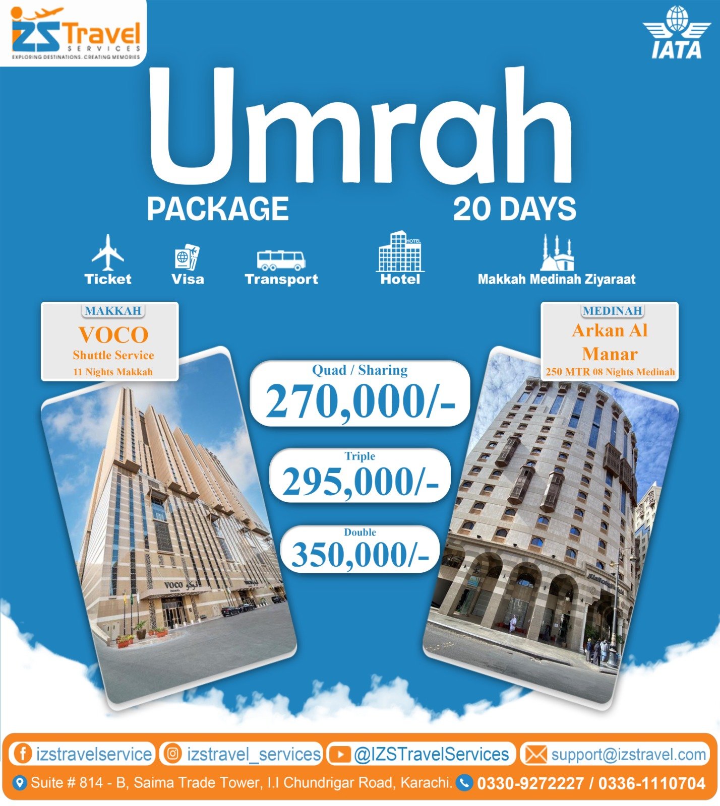 3/4 Star Umrah Package