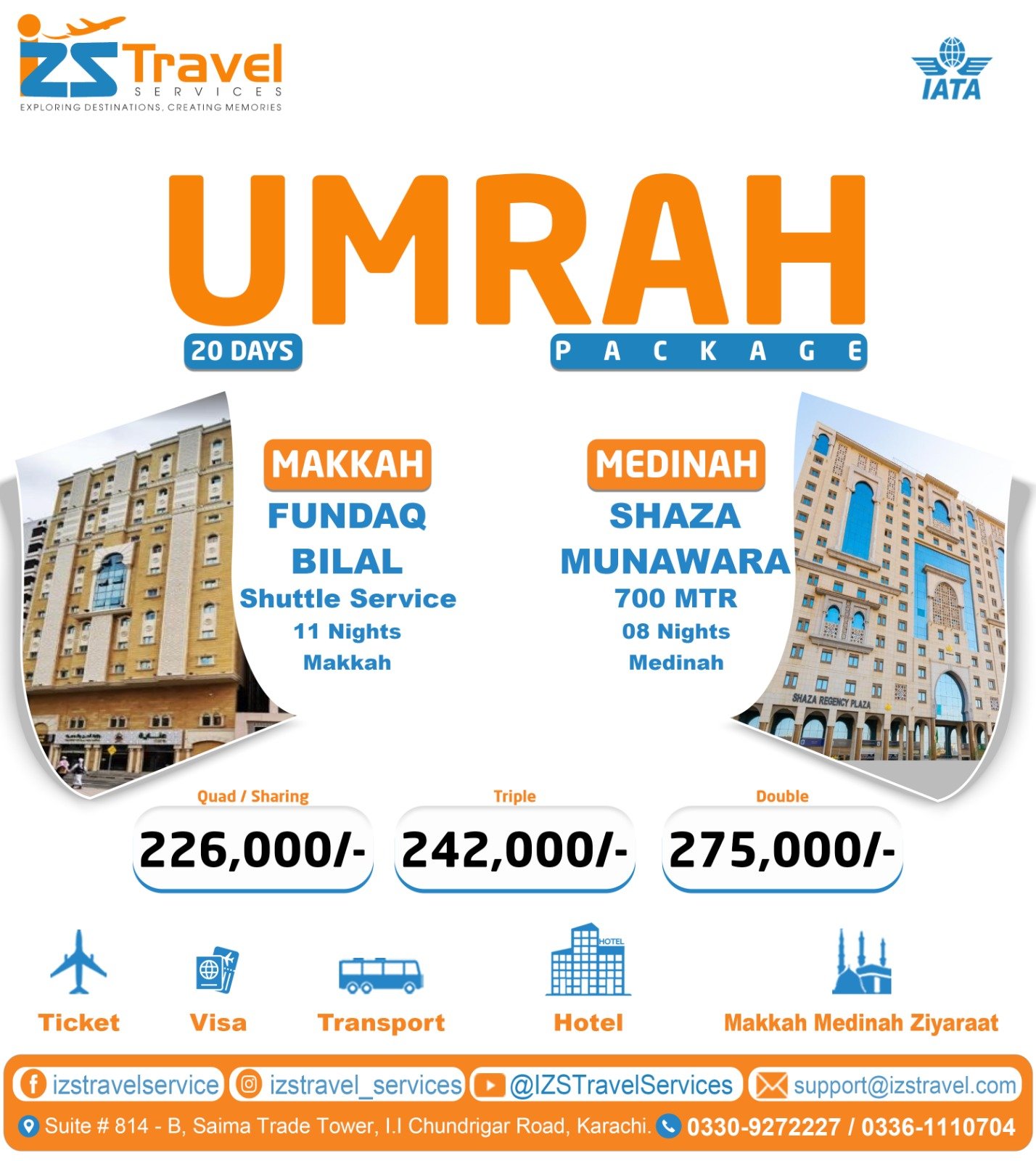 Luxuary 20 Days Umrah package